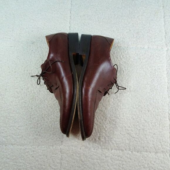 Pronto-Uomo Brown Leather Shoes 10.5M MadeIn Italy - Picture 3 of 8